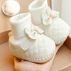 Fleece-Lined Non-Slip Baby Girl Shoes, Soft Sole Walker for Ages 0-1, Little Princess Design