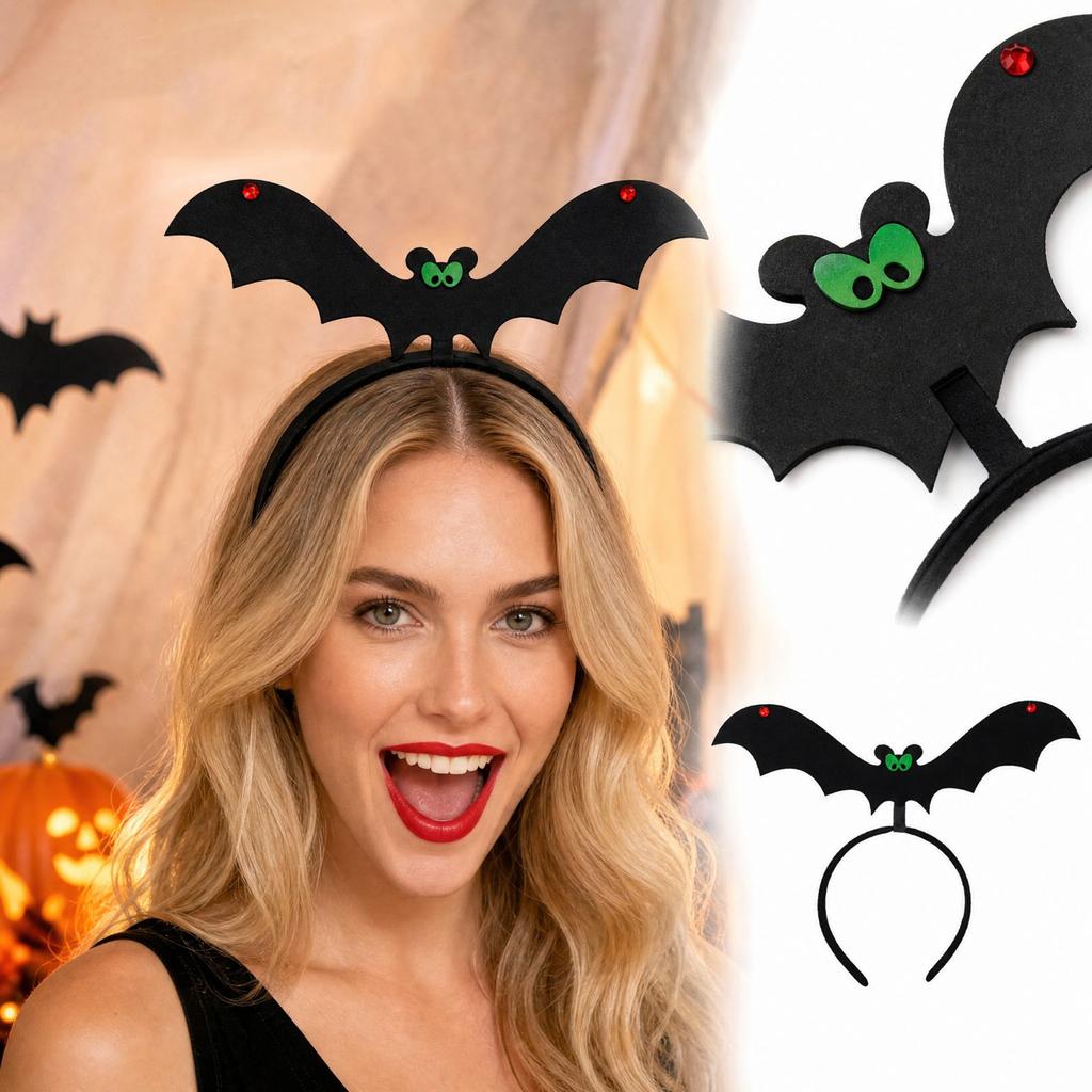 Halloween Black Headband, Party Costume Accessory for Halloween Celebrations