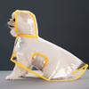 Dog Raincoat Transparent Hooded Dog Rain Jacket Adjustable Waterproof Pet Poncho for Small Medium Dogs Cats