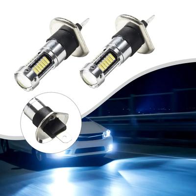 2PCS H1/H3 LED Bulbs 6000K White Super Bright High Power 10-SMD 5630 Cars Fog Lights Driving DRL Auto Lamp