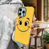 Phone Case: 2D Flat Design Suitable for iPhone 18 17 16 15 14 13 Pro Film Protective Case, Couple Style, Yellow Smile, Christmas and Halloween Gift