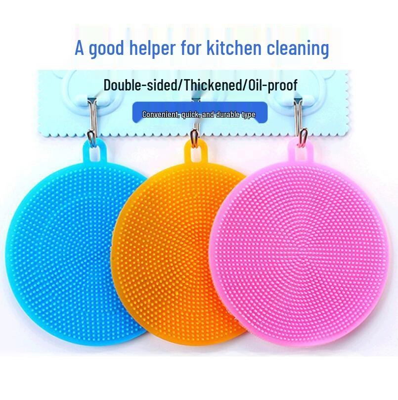 Силиконовая многофункциональная щетка для посуды и скребок