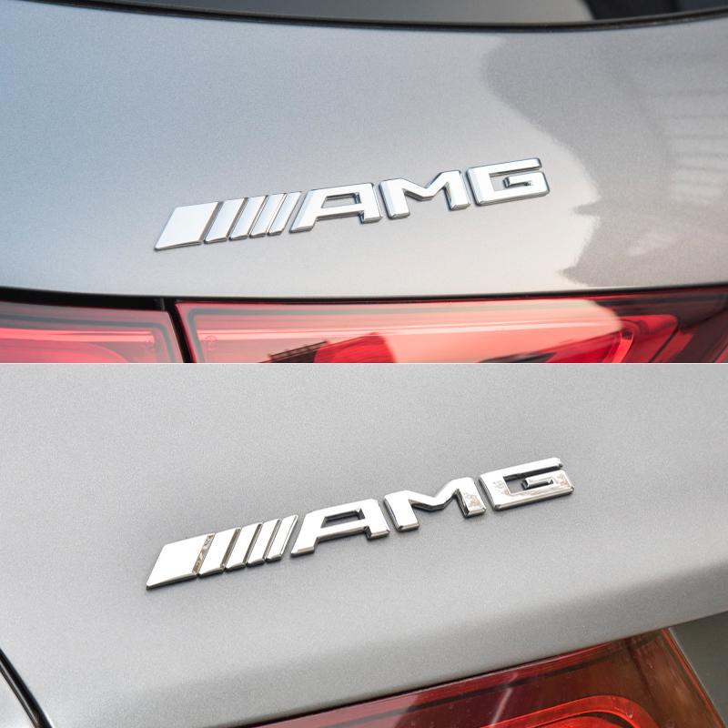NSY2   Metal Car 3D Rear Letter Emblem Trunk Sticker Car stickers for Mercedes Benz AMG A C E S Class W203 W220 W206 W205 W211 C260