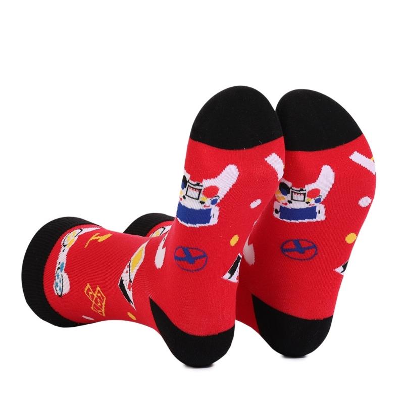 1 Pair Novelty Pattern Warm Stockings Autumn Winter Cozy Crew Socks Warm Socks Cotton Middle Tube Socks Men Women Gifts