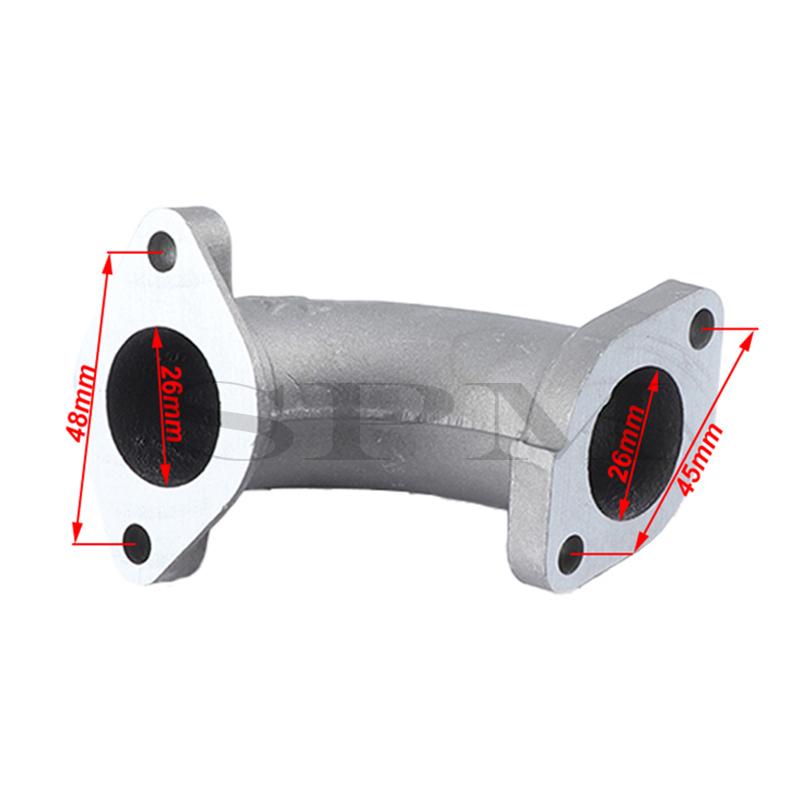 Carburetor Inlet Manifold 26mm Intake Pipe For 110cc 125cc 140cc Lifan YX Engine Pit Dirt Motor Bike Motocross Motorcycle parts