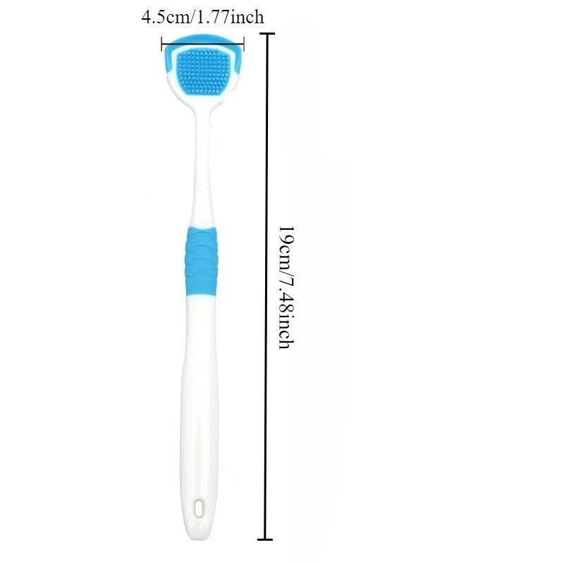 Tongue Coating Brush Multifunctional Tongue Scraper Silicone Tongue Scraper Double-effect Tongue Coating Cleaning Brush