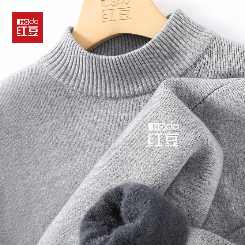 Hodo Herren 2025 Schwergewicht Strickpullover mit Fleecefutter