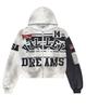 Europe, America 2025 American Graffiti Printing Men's and Women's Loose Casual Zipper Hooded Sweater Trendy Brand