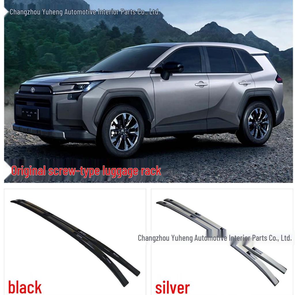 Střešní nosič Toyota RAV4 Wildlander: Vhodné pro 26 modelů, Původní typ šroubu, Černá/Stříbrná.