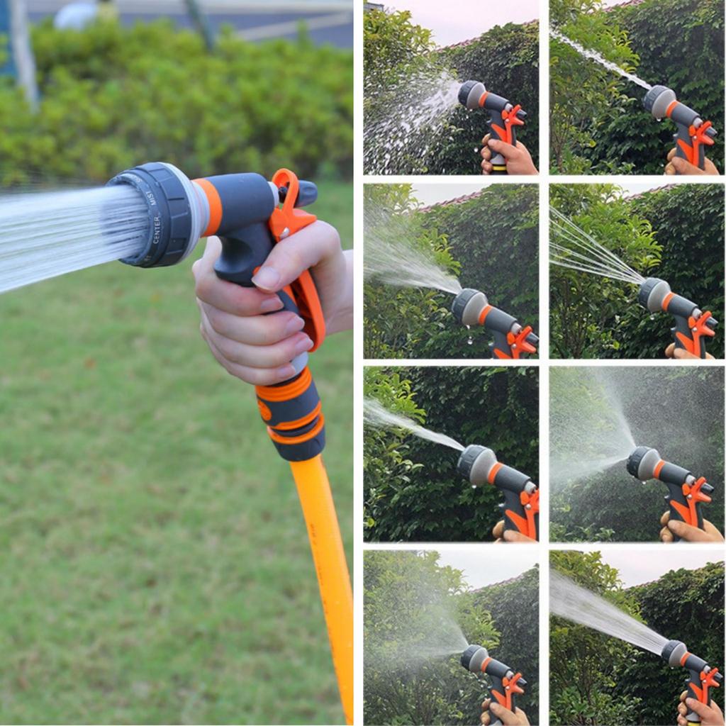 Multi-Function High-Pressure Water Nozzle  8 Modes for Car/Home/Garden