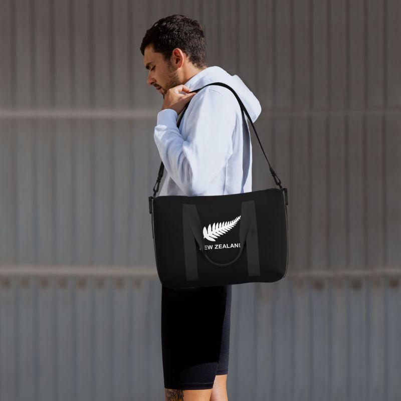 Neuseeland All Blacks Reise-Duffelbags Leichte Wasserdichte Wochenend-Übernacht-Handtaschen Unisex Tragbare Lässige Gepäcktasche