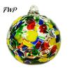 Colorful Holiday Tree Decorations Hand Blown Glass Ball Ornament, Christmas Hanging Decoration Decorative Spheres for Tree, Window, Patio, Garden,