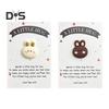 Pocket Hug Rabbit Card Little Pocket Bunny Ornament with Positive Card Pocket Hug Token Inspirational Bunny Card for Family Friends Employee