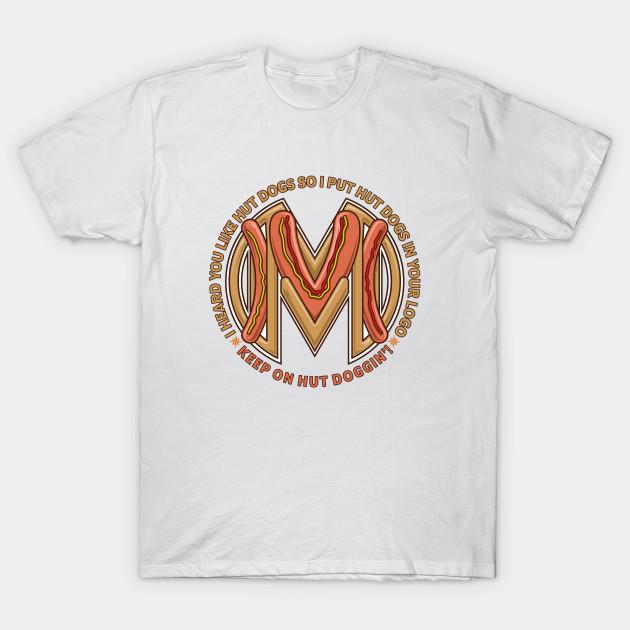 

Men Black Print T-shirt Marveling Hut Doggin ! No-Cut Transfer Paper Print Cotton Tshirt M білий