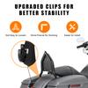 14" Motorcycle Black Sissy Bar Detachable Rear Passenger Backrest For Harley CVO Road Glide Street Glide Touring Road King 09-up