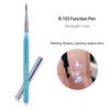 Nail Art Handle Soft Non-shedding Nylon Bristles Brush Lightweight Long Comfortable Grip Multipurpose Acrylic UV