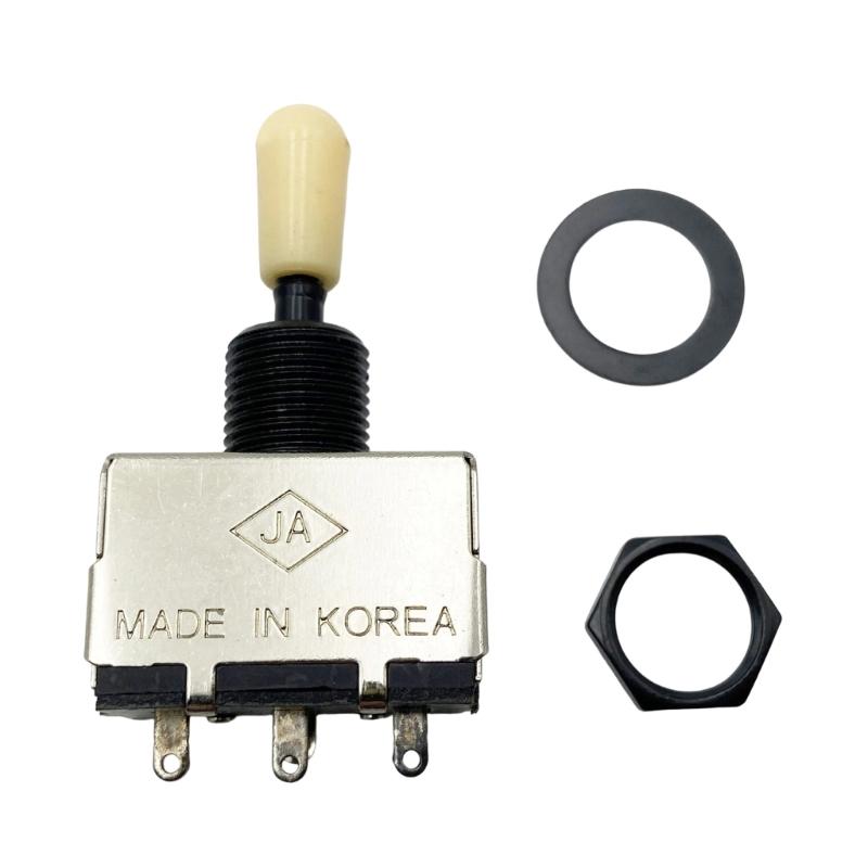 Guitar Toggle Switches with 3 Tone Setting Stable Performances Simple Setup Metal and ABS Texture Suitable for Musicians