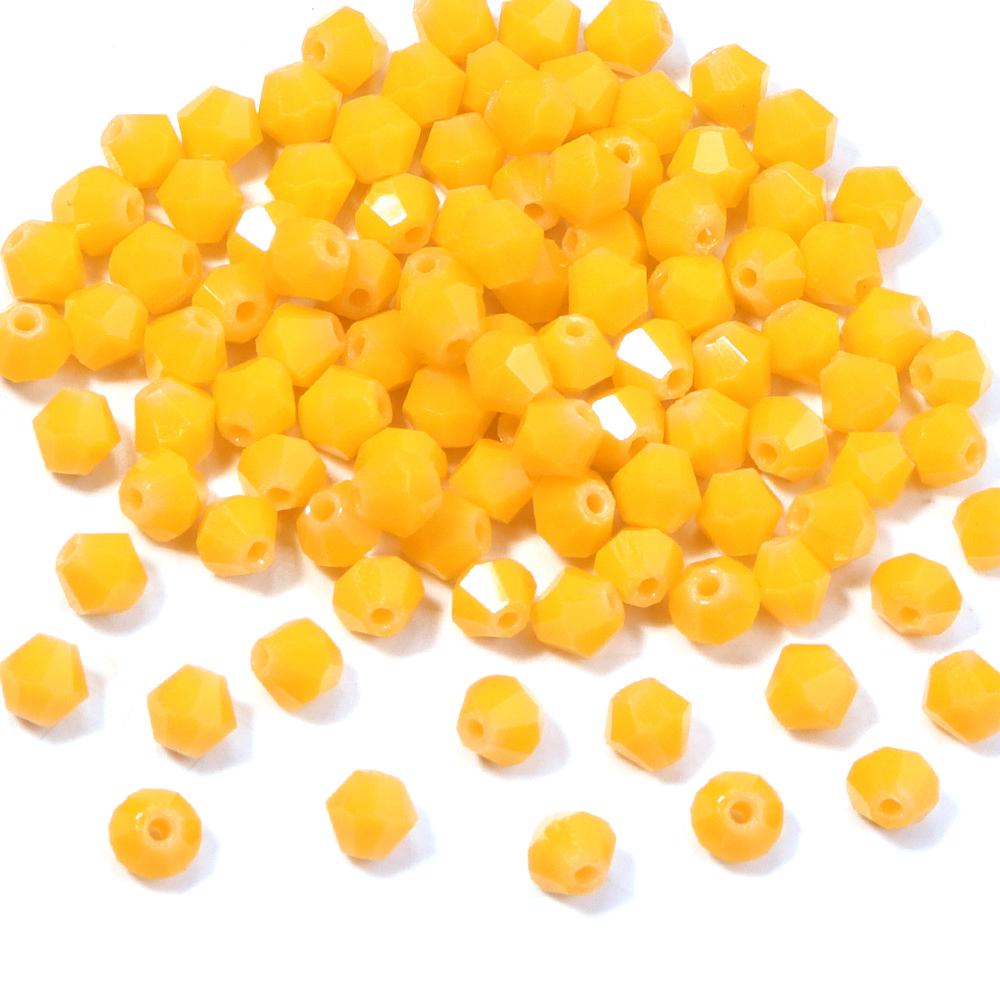 200pcs/lot 4mm Colorful Glass Crystal Beads Bicone Beads Loose Spacer Beads For Jewelry Making DIY Bracelet Necklace Accessories