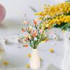 3pcs Festival Artificial Eggs Carrot Branches Spring Fake Plant Easter Eggs Stem  Home Vase Decor