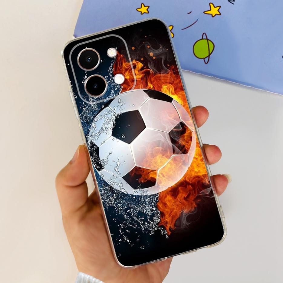 Für Vivo Y28 4G Hülle V2352 Niedliche Bemalte Abdeckung Weiche Silikon TPU Handyhülle Für Vivo Y28 Y 28 VivoY28 4G Fundas 6.68'' Coque Capa