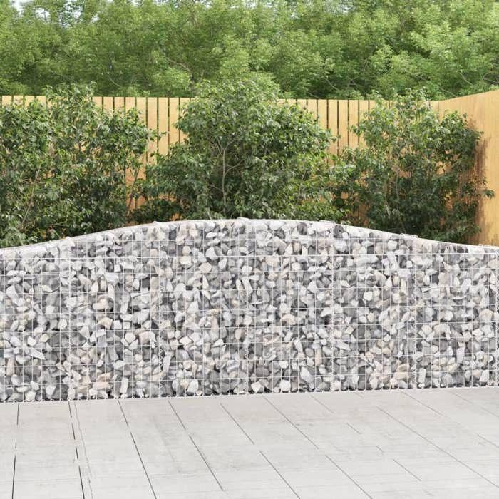 VidaXL 3x Arched Gabion Baskets Arched Gabion Cages Gabion Walls Garden Fences Terrace Outdoor 3145814