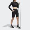Adidas Solid Color Slim Fit Workout Shorts Women Shorts Black HN9453