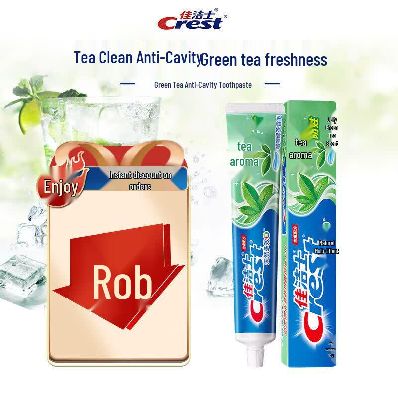 Crest Tea Clean Anti-Cavity Fresh Breath Toothpaste