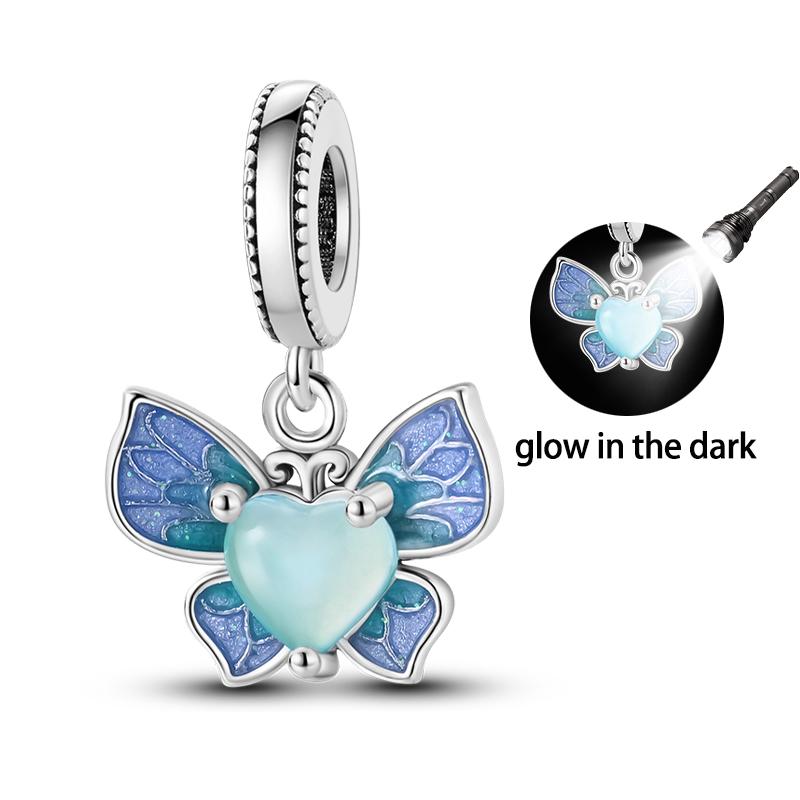 copper Plating Colorful Butterfly Insect Animal Charm Bead Charms Bead Charms Sparkling Zircon Compatible With Qikaola Authentic Bracelets Do It Yours