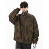 Wassup American High Street Retro Lapel Leather Jacket Men's Loose Biker Cool Autumn and Winter High-End Jacket