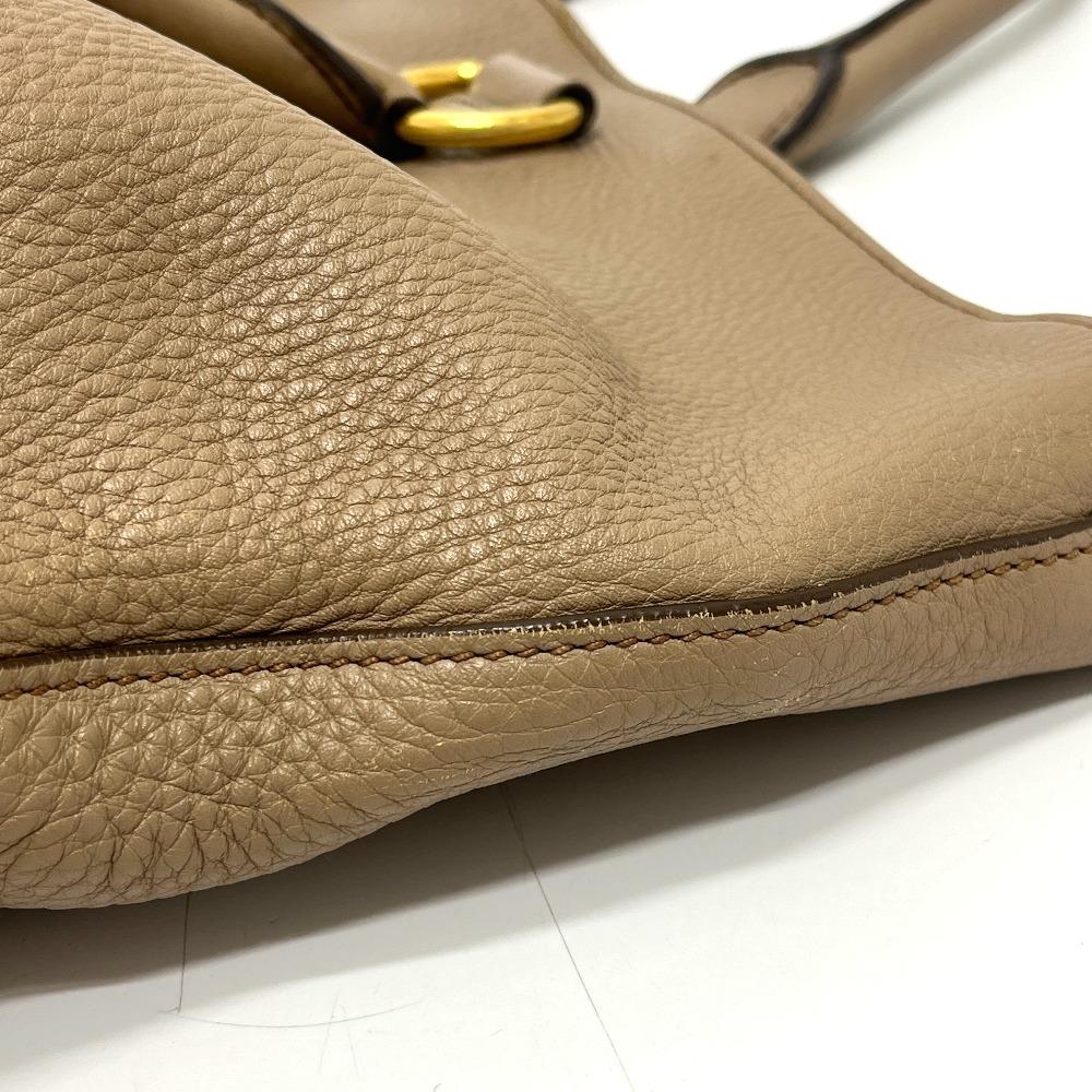 PRADA BN1713 logo Bags Hand Bag Tote Bag Nylon / Leather Beige/GoldHardware
