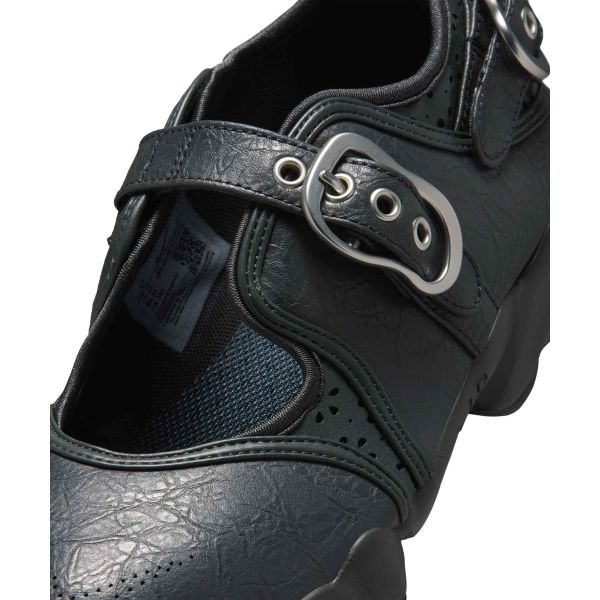 Nike Air Rift Leder Anthrazit Metallic Silber Damen Sneaker IR5863-060