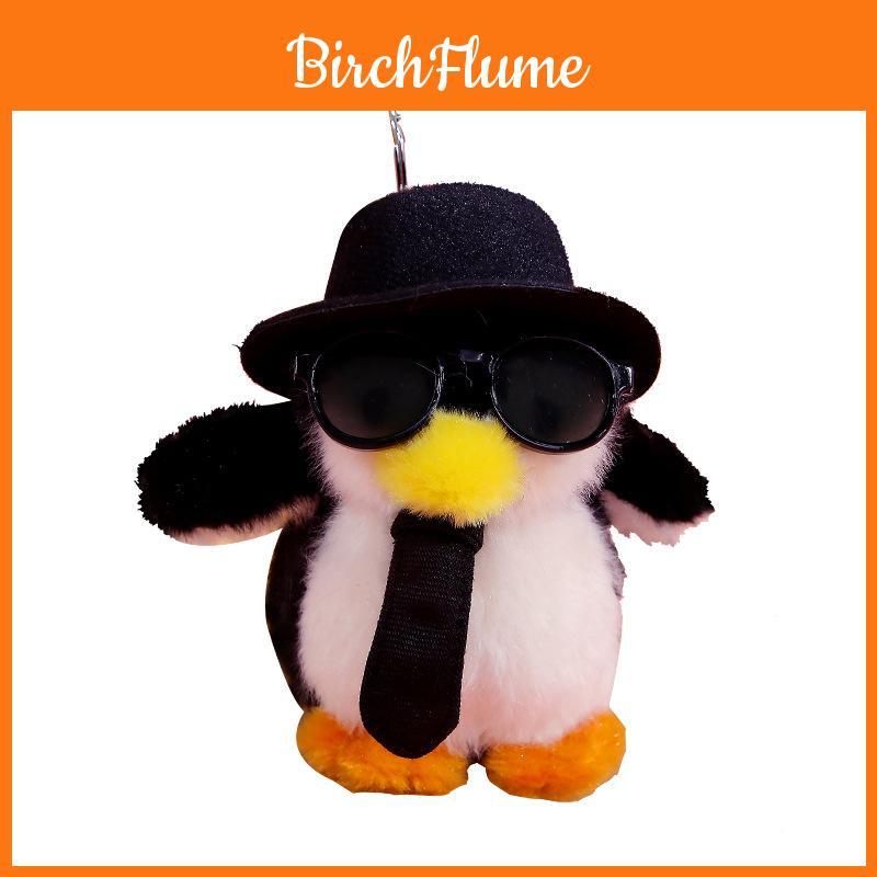 Penguin Plush Keychain With Chef Hat And Elegant Design For Gifts And Accessories