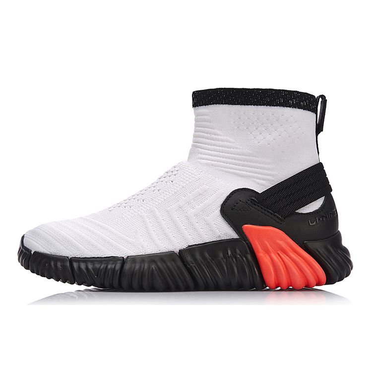 

Li Ning Adapt Series Wukong высокие спортивные кроссовки женские белые AGLM156-3 XL