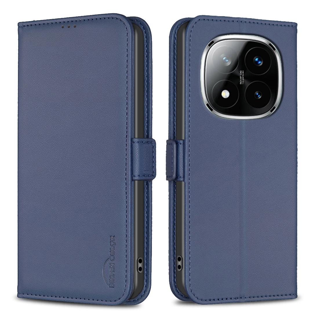 

BINFEN COLOR BF31 Для Xiaomi Redmi Note 14 Pro+ 5G/Note 14 Pro 5G/Poco X7 5G Чохол PU Шкіра Відкидний Фоліо Телефон Гаманець Обкладинка Blue