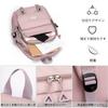 FANDARE Women's Backpack with Cute Decorations, Large Capacity, A4 Size, Student Backpack, Lightweight, Waterproof, Multifunctional, Anti-Theft,