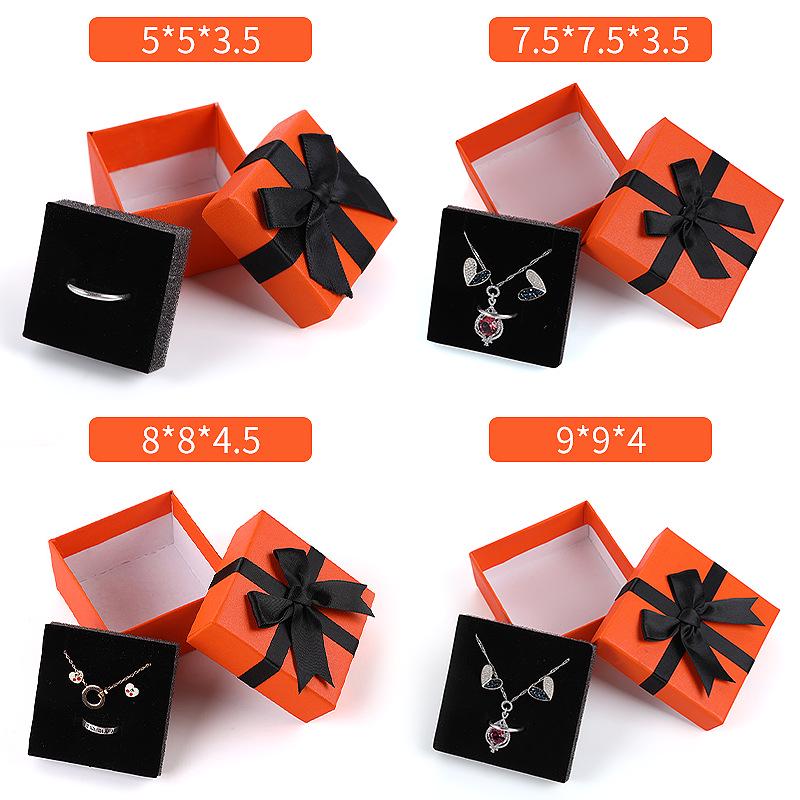 Six-Color Bowknot Jewelry Gift Box for Necklace, Earrings, Studs, and Rings