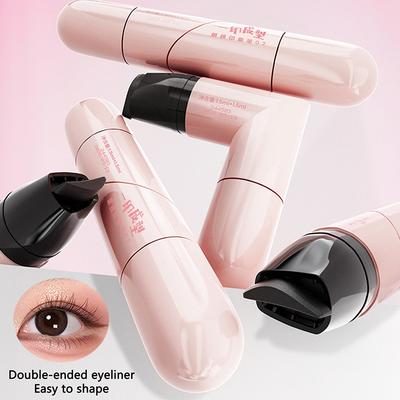 Eyeliner Stamp Integrated Eyeliner Stamp Precise Outline Signet Long-Lasting Eyeliner Liquid Pen Makeup Cosmetics