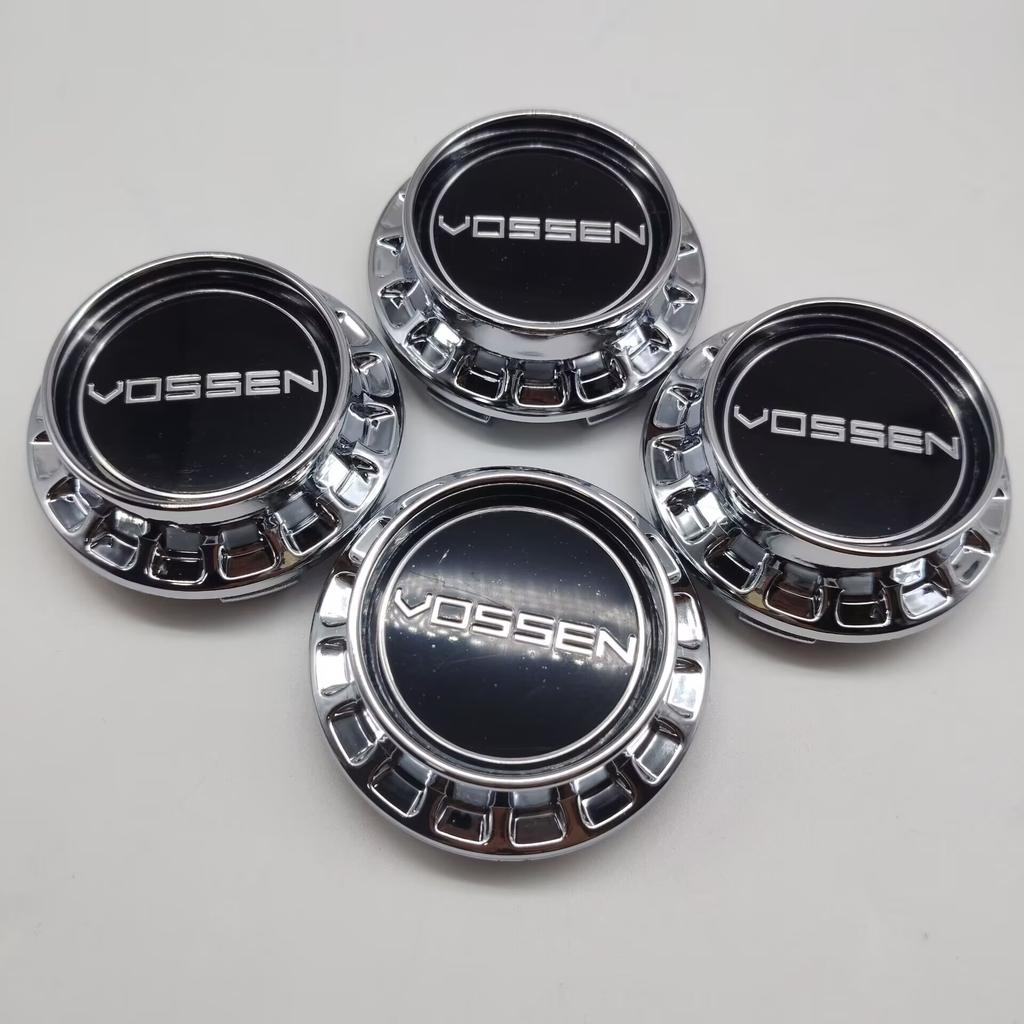 4pcs/set 67MM(OD) 62MM(ID) Car Wheel Center Caps For Vossen Logo Emblem Wheel Hubcaps Auto Rim Hub Cover Badge Car Accessories