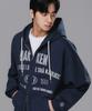 Bakken Four Seasons Embroidered Two-Way Zip-Up Hoodie Bk7993_Navy