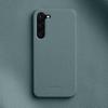 MELKCO For Samsung Galaxy S23+ Back Cover Genuine Cow Leather Coated PC Incomplete Phone Shell