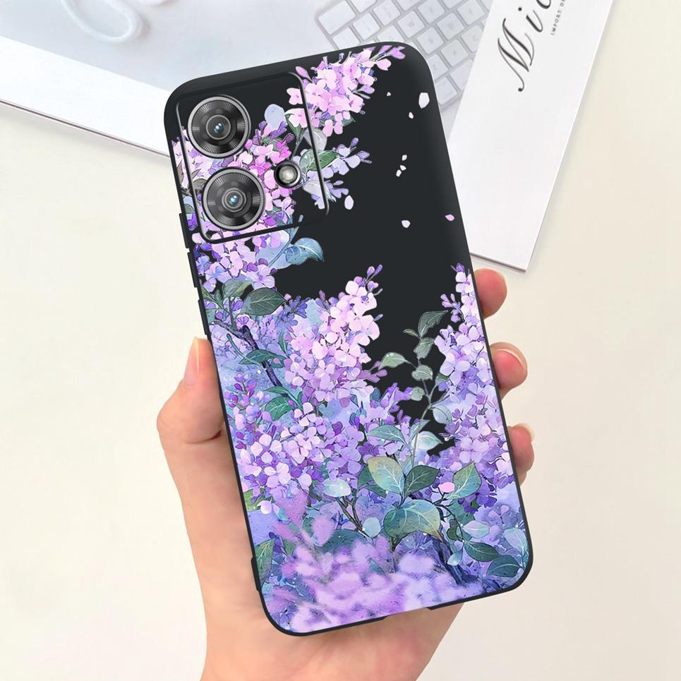 For Motorola Moto Edge 40 Neo / Edge40 / Edge 30 Lite / Edge 20 Lite 20 Pro Phone Case Soft Silicone Black Back Cover Cartoon