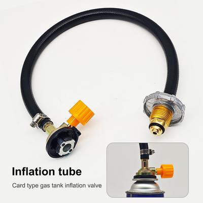 Outdoor Gas Tank Inflation Valve Gas Cylinder Inflatable Bridge Gas Refill Adapter Leakproof  for North America Camping Accessor