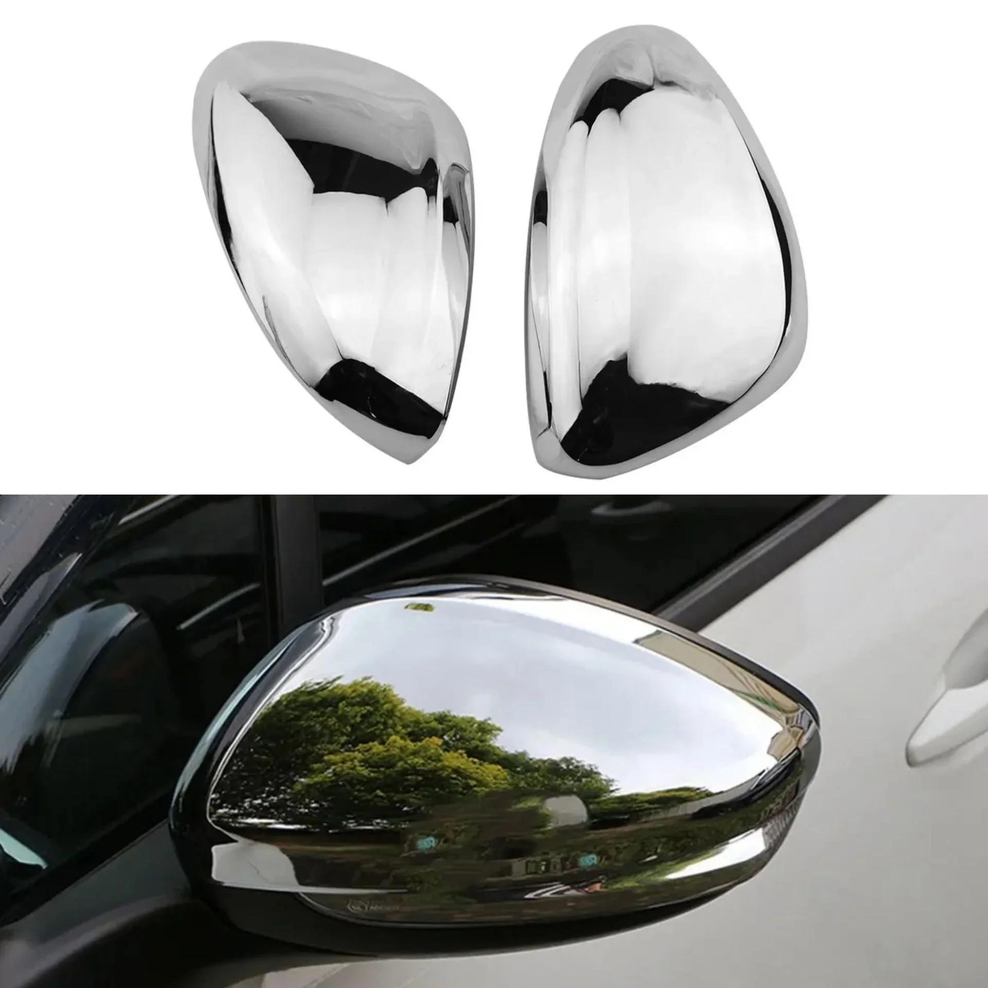 Для Peugeot 208 2008 2012-2018 Citroen C3 2016- Автомобильная крышка зеркала заднего вида бокового зеркала Колпачок крыла Внешняя оболочка корпуса двери Отделка серебряный