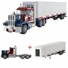 KNEW BUILT Container Truck Oil Tanker Car Building Block Toy-DIY AssemblyFavorite Vehicle Model for BoysIdeal Educational Gift