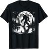 BEST! Moon Bigfoot Sasquatch Men Women Cool Bigfoot Cryptid Lover Tee Size S-3XL