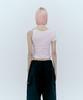 REST&RECREATION Unbalanced Sleeve Top_Pink