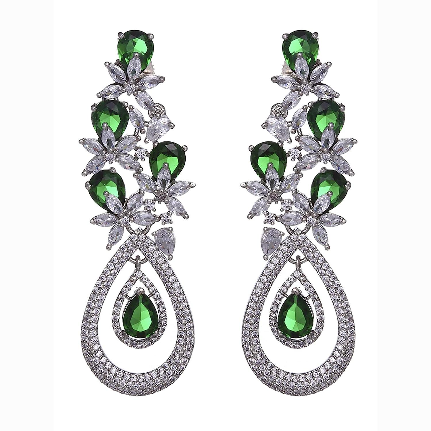 

Серьги с подвесками American Diamond для женщин