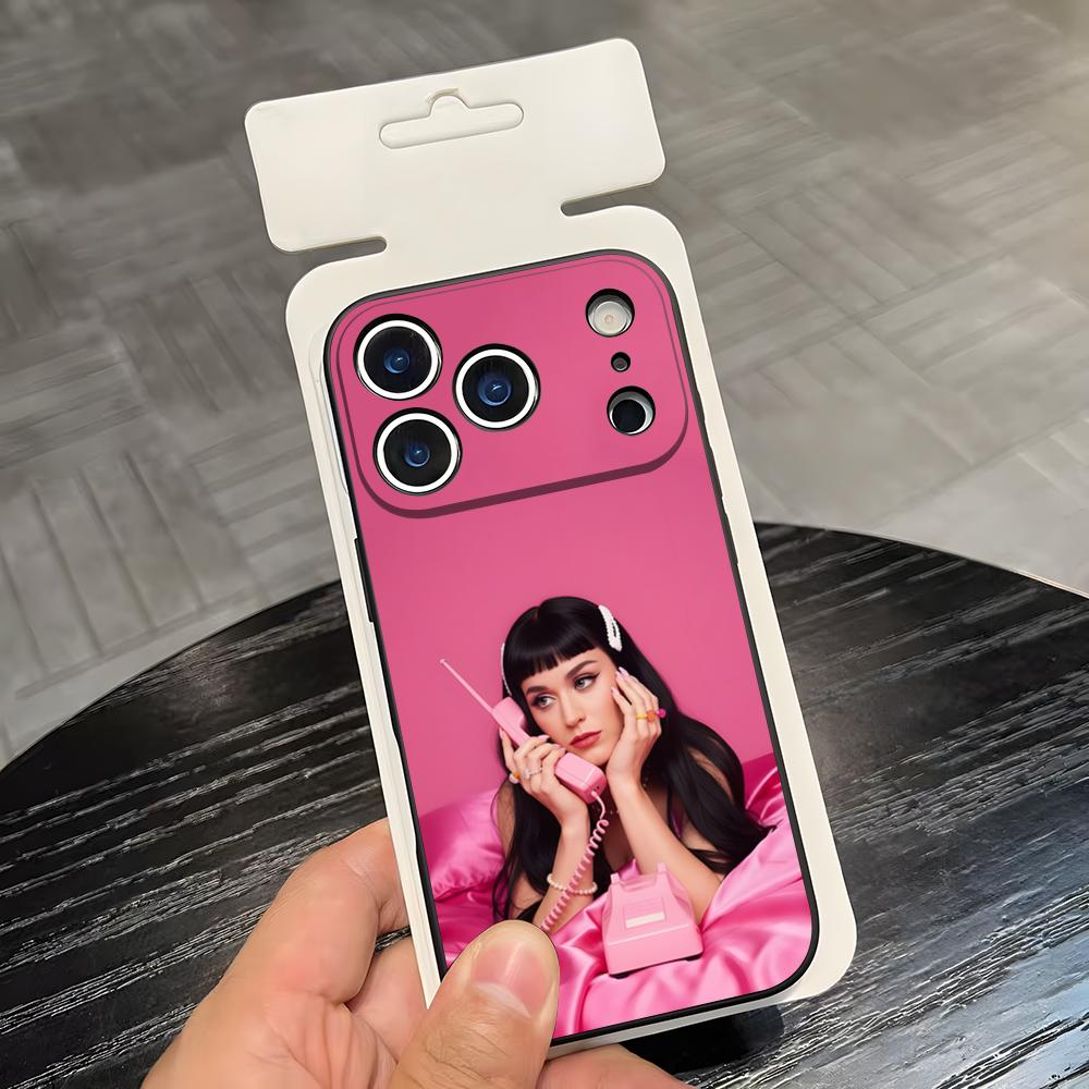 Singer K-Katy Perry Phone Case For IPhone 17 Air 16 E Pro Max 15 14 13 Mini 12 Pro 11 Max Plus Black Soft Shell