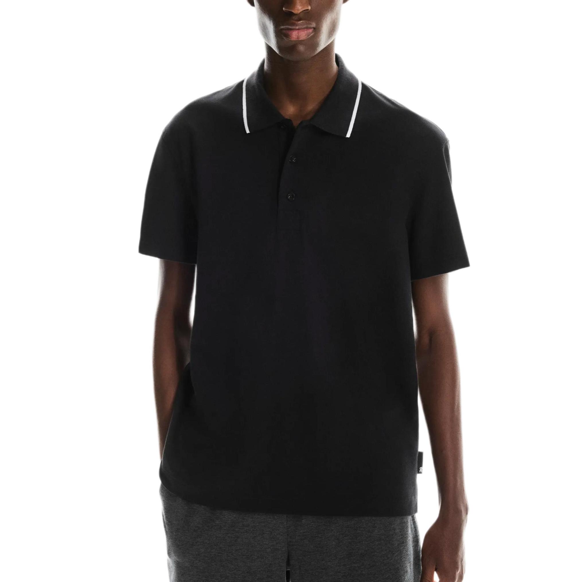 ON Running Op Courtside Gebreid Veelzijdig Sport Poloshirt Heren Tops 1MF30390553 L