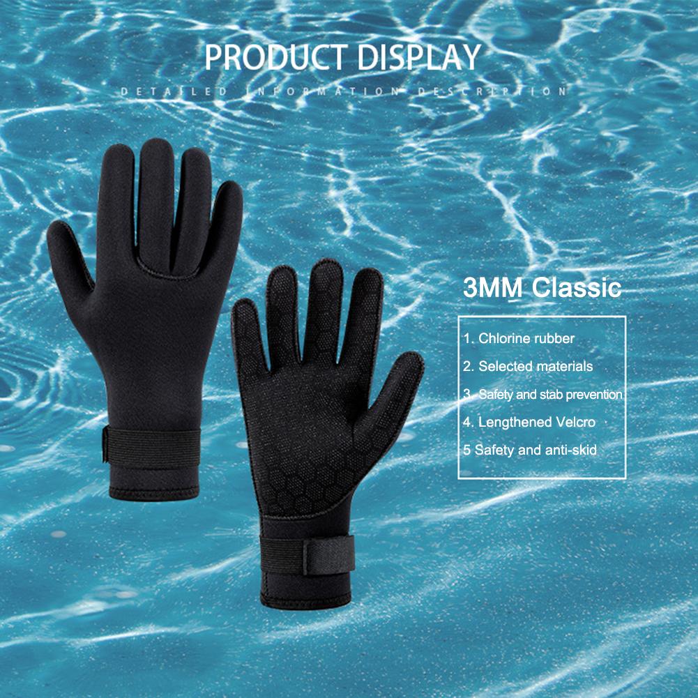 Neoprene Spearfishing Gloves Portable Scuba Snorkeling Gloves Lightweight Elastic Anti-scratch Comfortable Outdoor Accessories